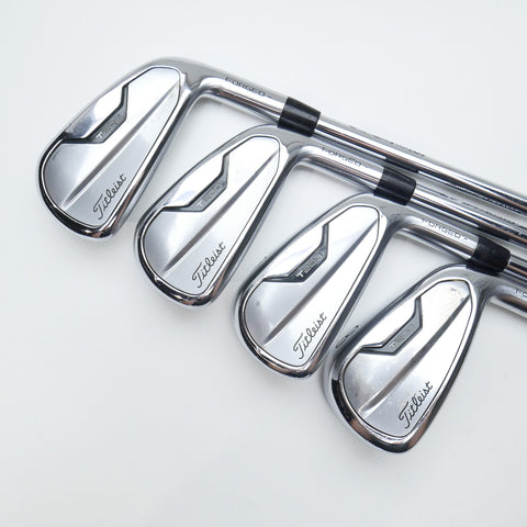 Used Titleist T200 2021 Iron Set / 5 - PW + 48° / Stiff Flex