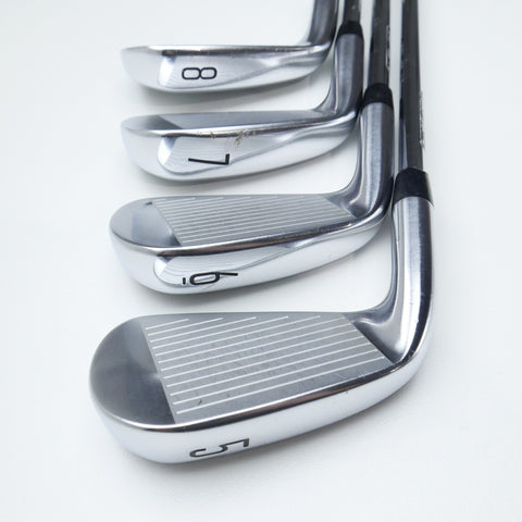 Used Titleist T200 2021 Iron Set / 5 - PW + 48° / Stiff Flex