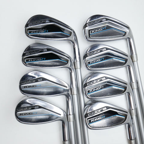 Used Cobra King F7 Ladies Iron Set / 5 - SW + GW / Ladies Flex