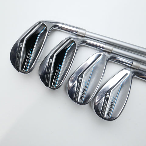 Used Cobra King F7 Ladies Iron Set / 5 - SW + GW / Ladies Flex
