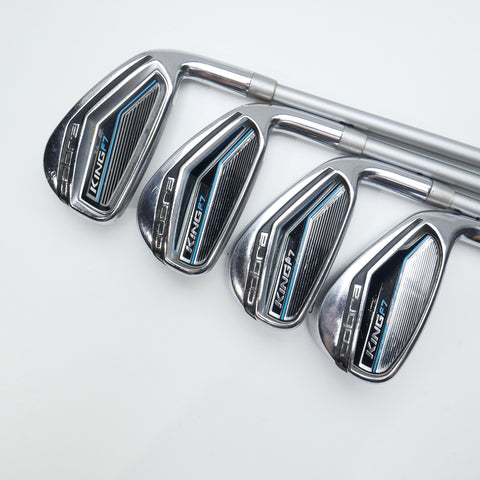 Used Cobra King F7 Ladies Iron Set / 5 - SW + GW / Ladies Flex