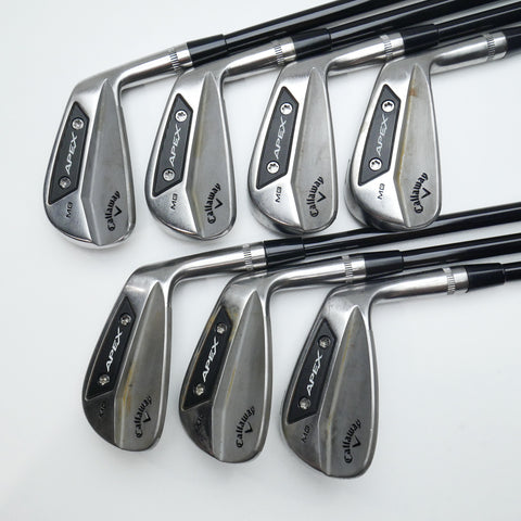Used TOUR ISSUE Callaway Apex MB 24 Raw Iron Set / 4 - PW / TX Flex