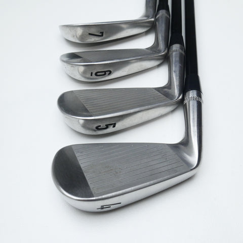 Used TOUR ISSUE Callaway Apex MB 24 Raw Iron Set / 4 - PW / TX Flex