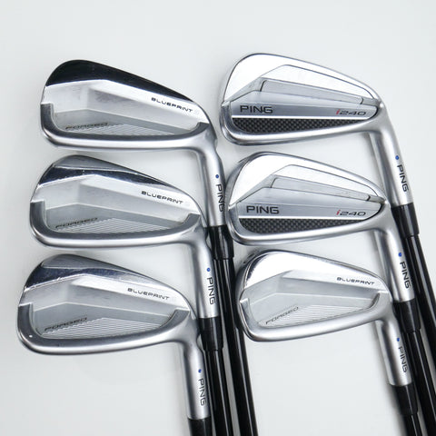 Used Ping i240 & Blueprint S Combo Iron Set / 5 - PW / TX Flex