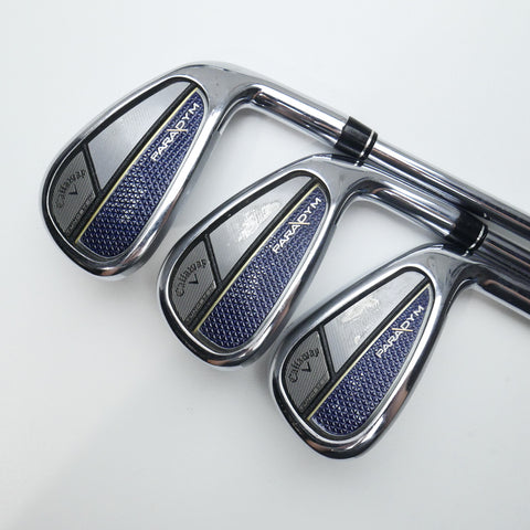 Used Callaway Paradym Iron Set / 5 - PW + AW / Stiff Flex