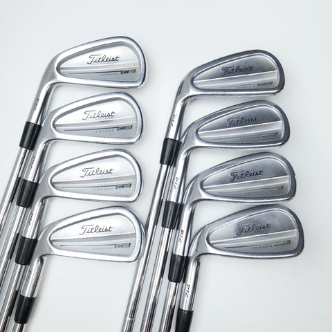 Used Titleist CB 714 Iron Set / 3 - PW / Stiff Flex / Left-Handed