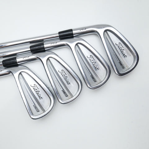 Used Titleist CB 714 Iron Set / 3 - PW / Stiff Flex / Left-Handed