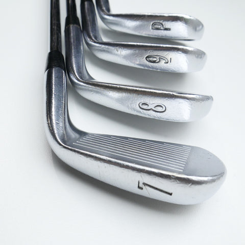Used Titleist CB 714 Iron Set / 3 - PW / Stiff Flex / Left-Handed