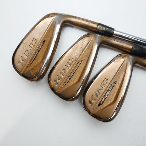 Used Cobra King Forged Tec Copper Iron Set / 4 - PW / Stiff Flex
