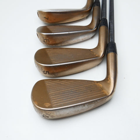 Used Cobra King Forged Tec Copper Iron Set / 4 - PW / Stiff Flex
