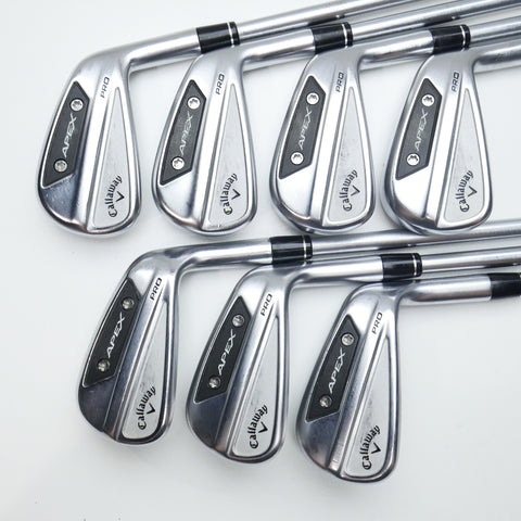 Used Callaway Apex Pro 24 Iron Set / 4 - PW / Stiff Flex