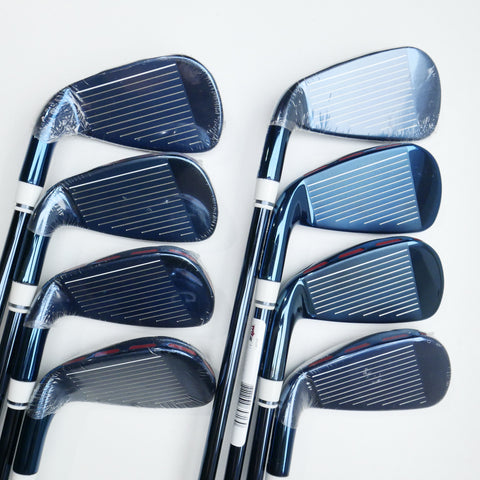 NEW Wilson D300 Limited Edition PVD Blue Iron Set / 4 - PW + GW / Regular Flex