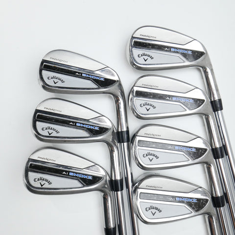 Used Callaway Paradym Ai Smoke Iron Set / 5 - PW + AW / Regular Flex
