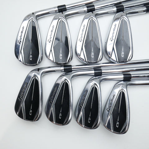 Used TaylorMade Qi Iron Set / 4 - PW + AW / Regular Flex