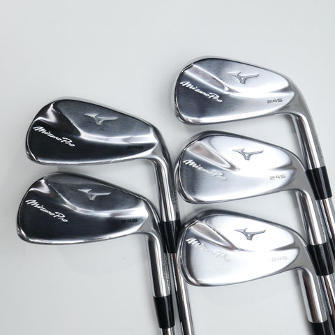 Used Mizuno Pro 245 Iron Set / 6 - PW / Regular Flex