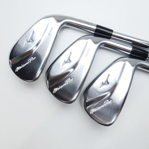Used Mizuno Pro 245 Iron Set / 6 - PW / Regular Flex