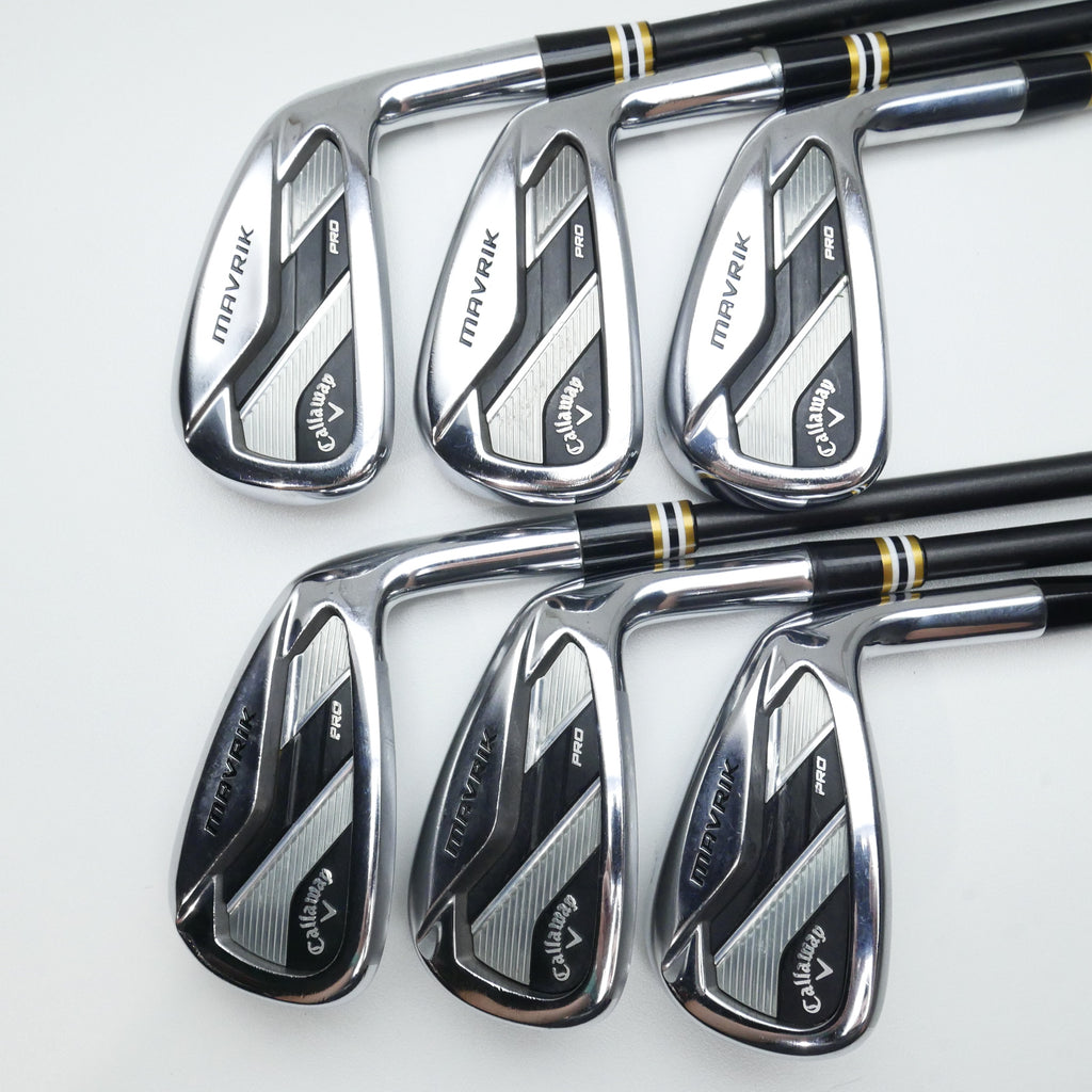 Used Callaway Mavrik Pro Iron Set / 5 - PW / Stiff Flex / Tour AD AD-95 S