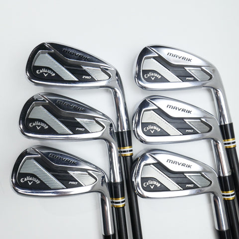 Used Callaway Mavrik Pro Iron Set / 5 - PW / Stiff Flex / Tour AD AD-95 S