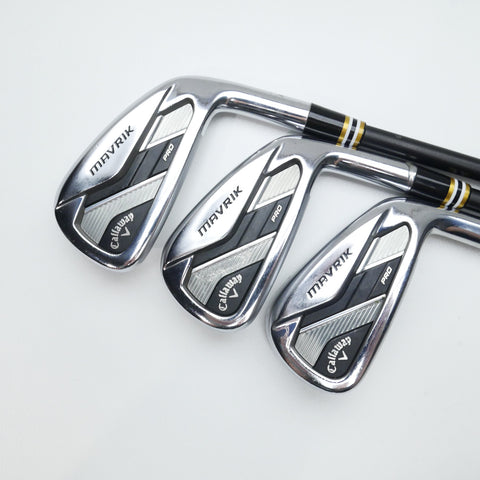 Used Callaway Mavrik Pro Iron Set / 5 - PW / Stiff Flex / Tour AD AD-95 S