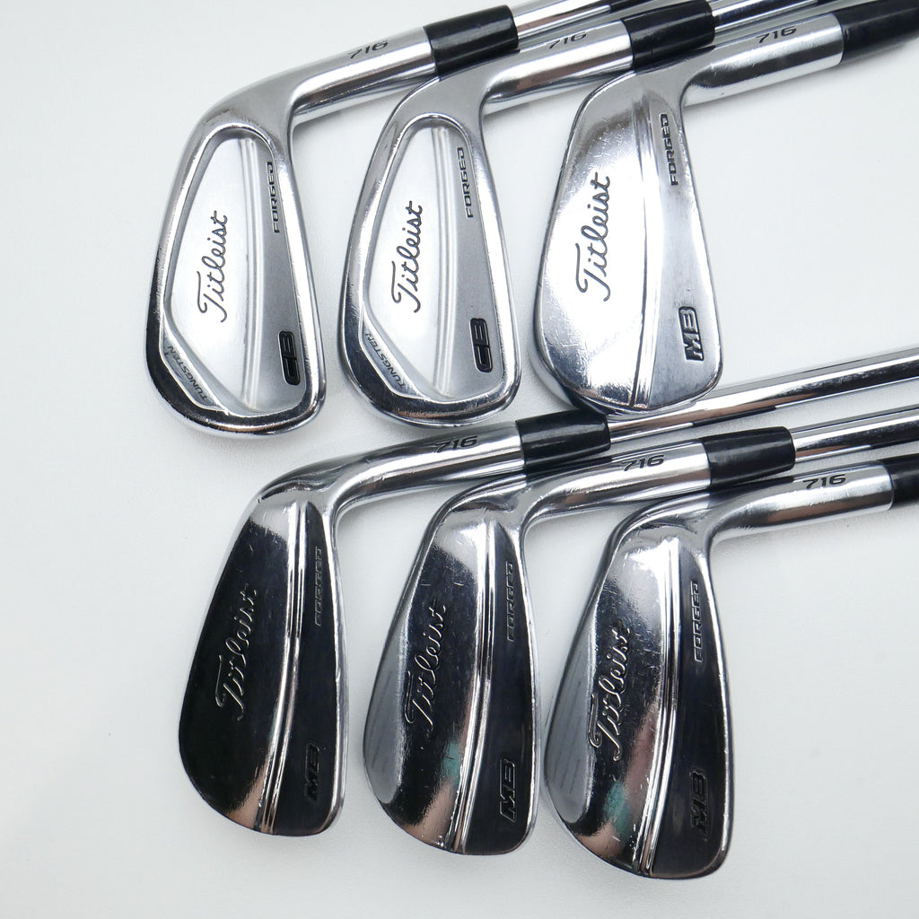Used Titleist CB 716 & MB 716 Combo Set Iron Set / 5 - PW / Stiff Flex