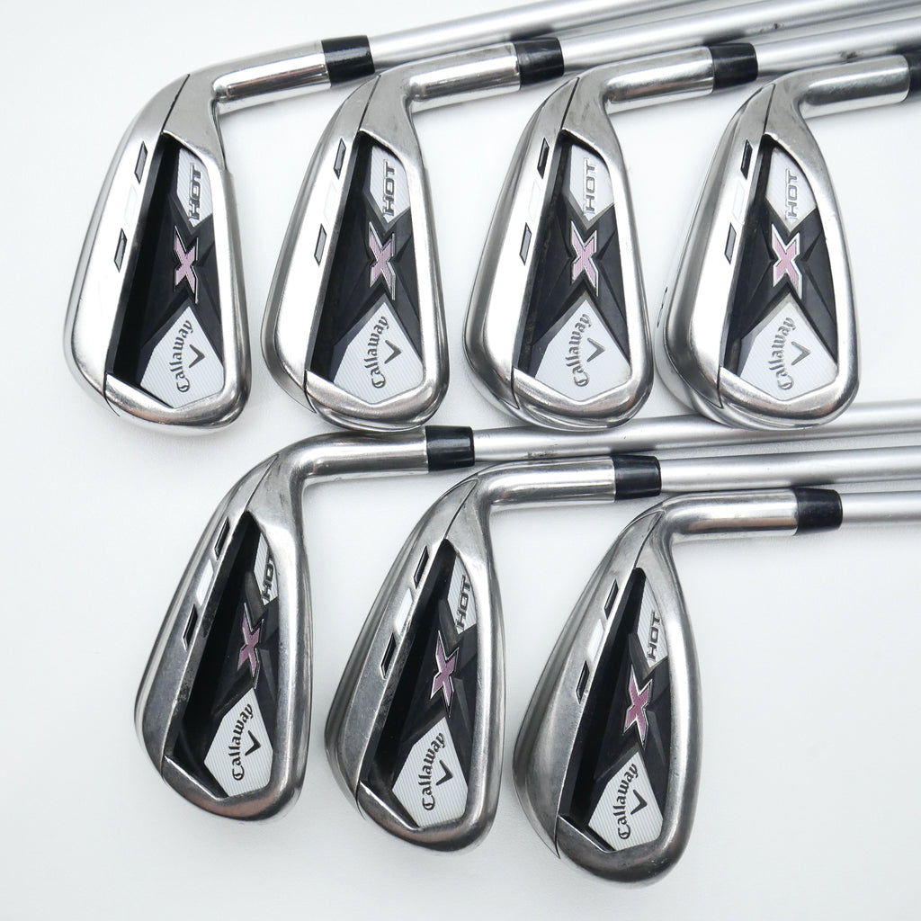 Used Callaway X Hot Womens 2013 Iron Set / 5 - SW / Ladies Flex