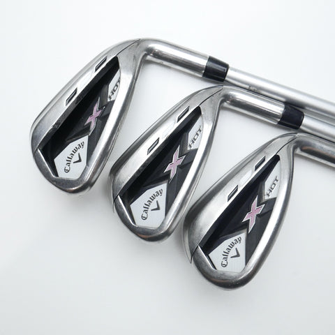 Used Callaway X Hot Womens 2013 Iron Set / 5 - SW / Ladies Flex