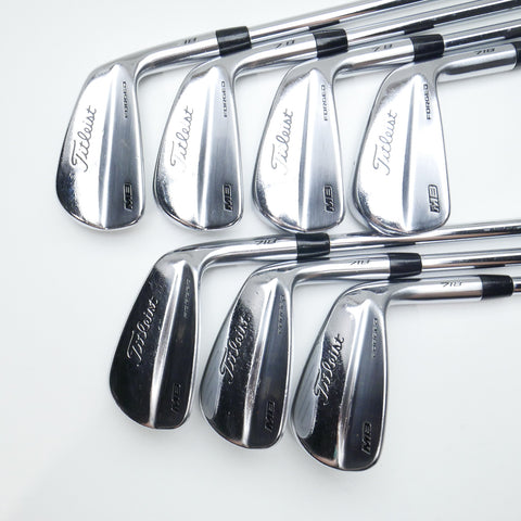 Used Titleist MB 718 Iron Set / 4 - PW / Stiff Flex