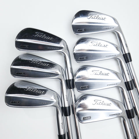 Used Titleist MB 718 Iron Set / 4 - PW / Stiff Flex
