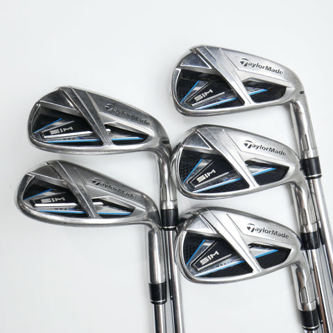 Used TaylorMade SIM Max Iron Set / 7 - PW + LW / Stiff Flex