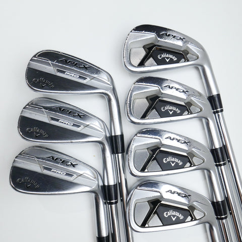Used Callaway Apex 21 & Apex Pro 21 Combo Iron Set / 4 - PW / Stiff Flex
