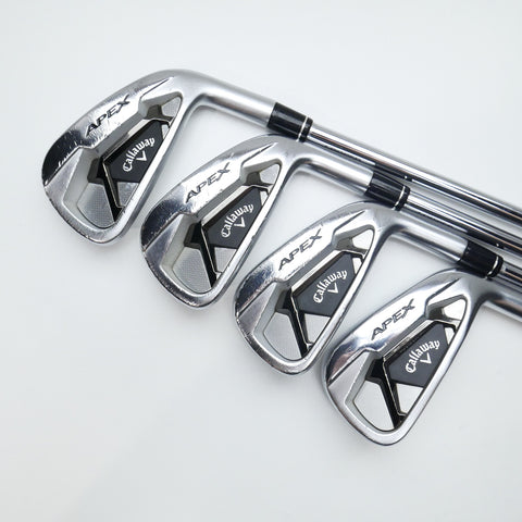 Used Callaway Apex 21 & Apex Pro 21 Combo Iron Set / 4 - PW / Stiff Flex