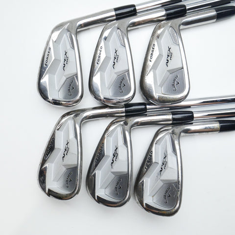 Used TOUR ISSUE Callaway Apex Pro 19 RAW Iron Set / 5 - PW / X-Stiff Flex