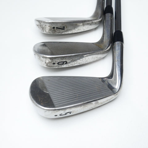 Used TOUR ISSUE Callaway Apex Pro 19 RAW Iron Set / 5 - PW / X-Stiff Flex