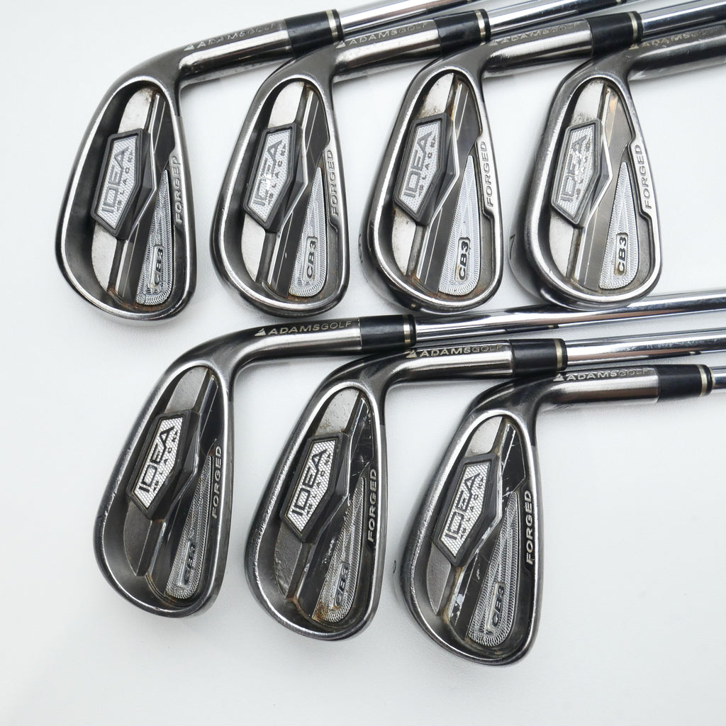 Used Adams Idea Black CB3 Iron Set / 4 - PW / Regular Flex