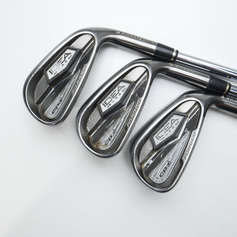 Used Adams Idea Black CB3 Iron Set / 4 - PW / Regular Flex