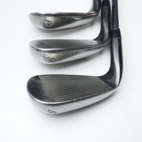 Used Adams Idea Black CB3 Iron Set / 4 - PW / Regular Flex