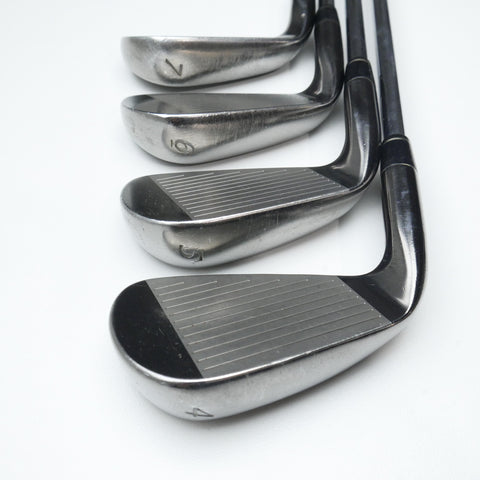 Used Adams Idea Black CB3 Iron Set / 4 - PW / Regular Flex