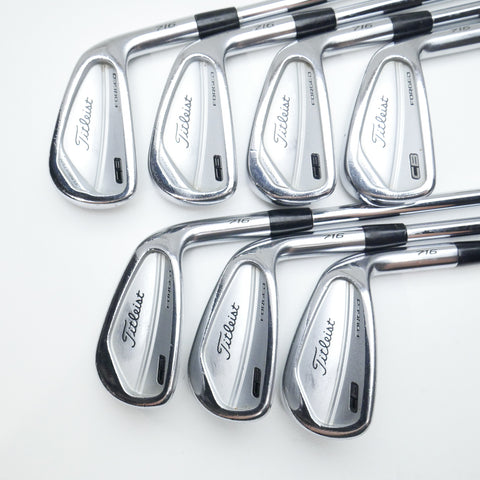 Used Titleist CB 716 Iron Set / 4 - PW / Stiff Flex