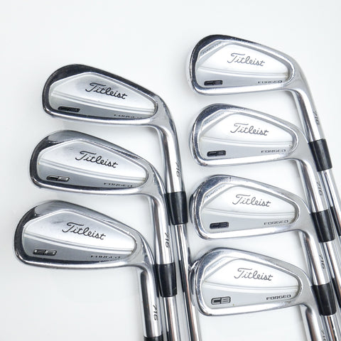 Used Titleist CB 716 Iron Set / 4 - PW / Stiff Flex