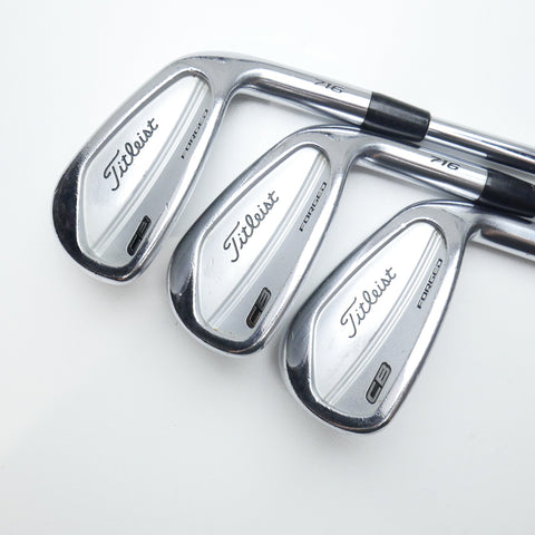 Used Titleist CB 716 Iron Set / 4 - PW / Stiff Flex