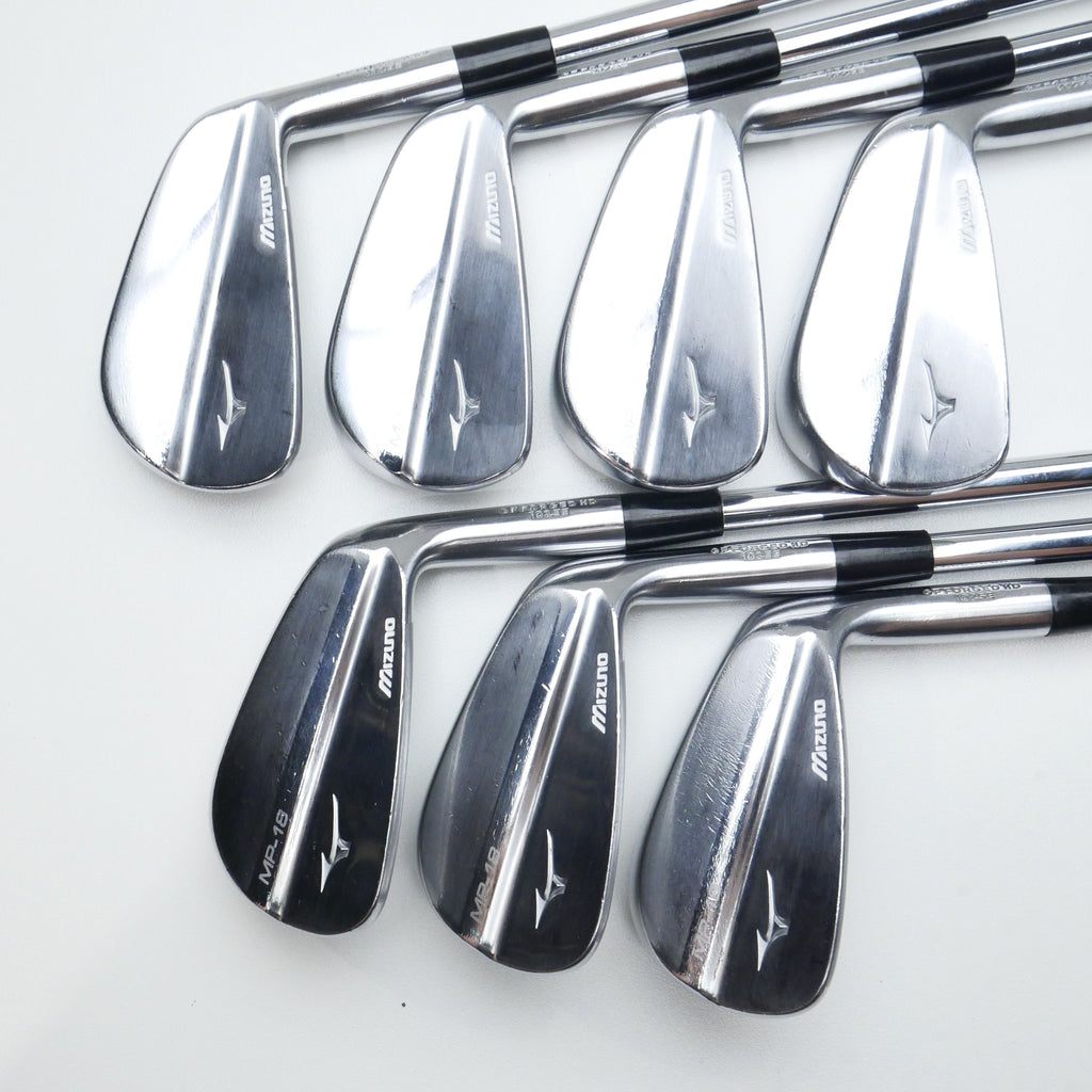 Used Mizuno MP-18 Iron Set / 4 - PW / Stiff Flex