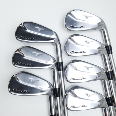 Used Mizuno Pro 225 HMB Iron Set / 4 - PW / X-Stiff Flex