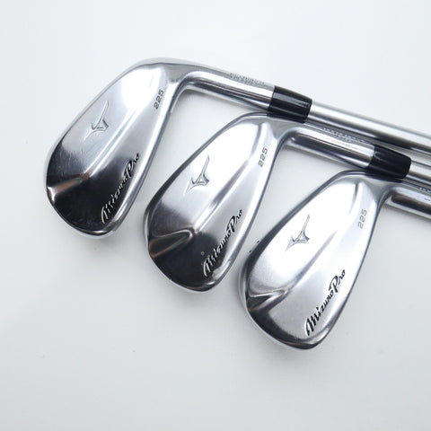 Used Mizuno Pro 225 HMB Iron Set / 4 - PW / X-Stiff Flex