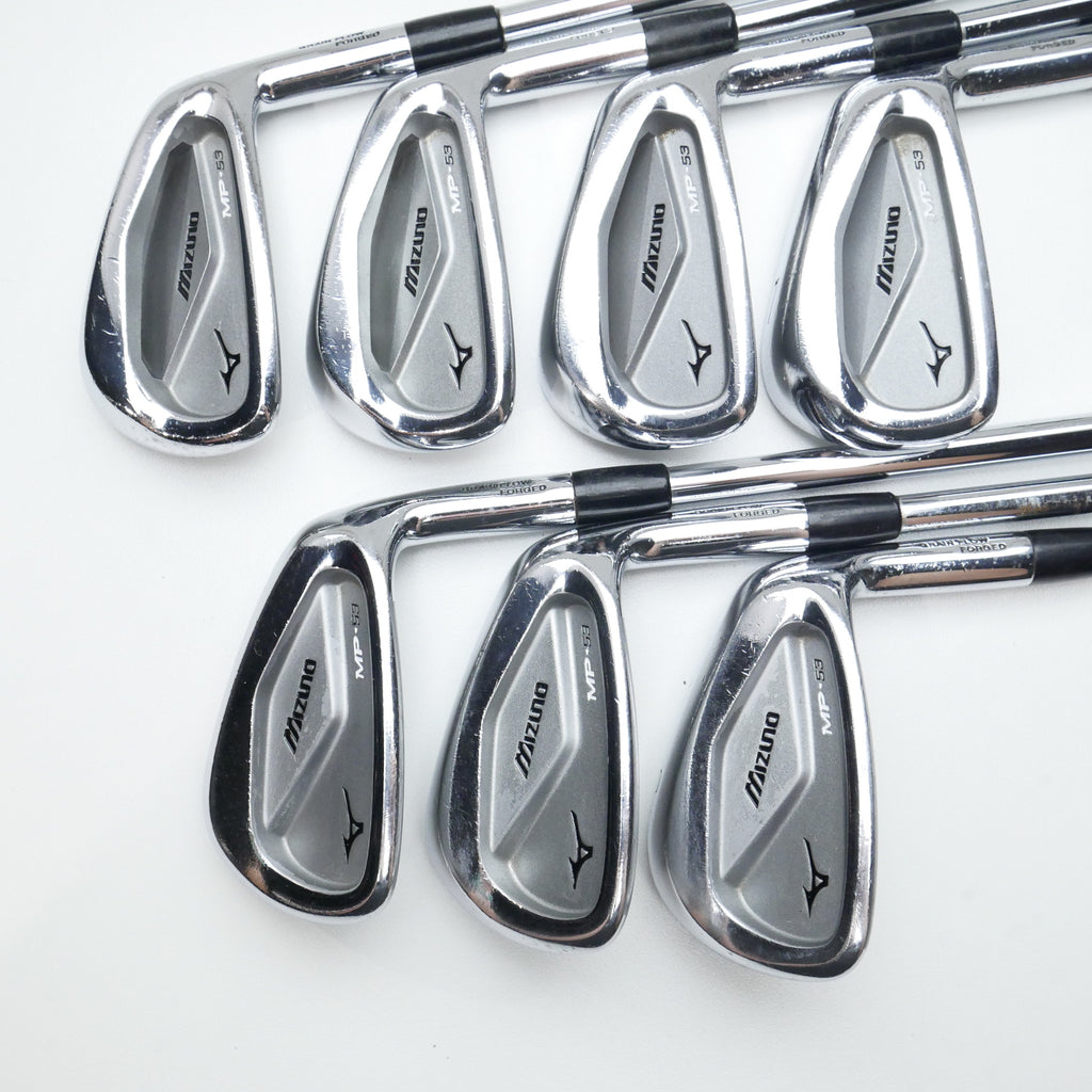 Used Mizuno MP-53 Iron Set / 4 - PW / Regular Flex