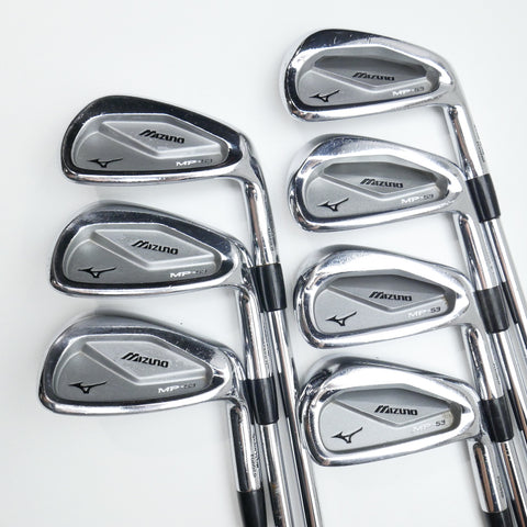 Used Mizuno MP-53 Iron Set / 4 - PW / Regular Flex