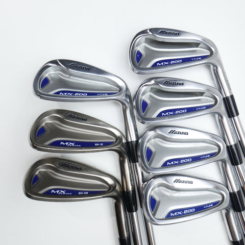 Used Mizuno MX-200 Iron Set / 6 - SW + GW / Regular Flex