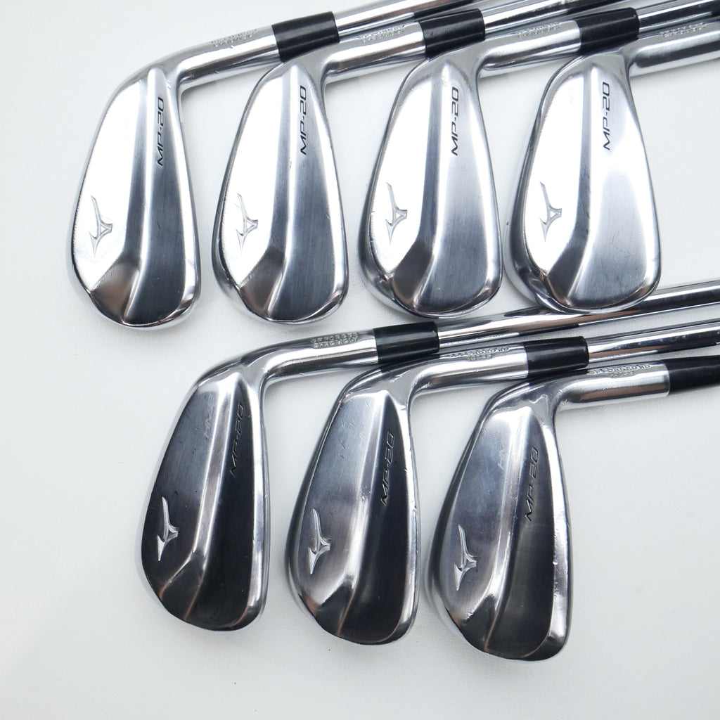 Used Mizuno MP-20 HMB Iron Set / 4 - PW / Stiff Flex