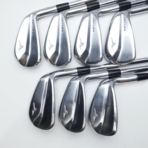 Used Mizuno MP-20 HMB Iron Set / 4 - PW / Stiff Flex
