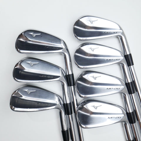 Used Mizuno MP-20 HMB Iron Set / 4 - PW / Stiff Flex