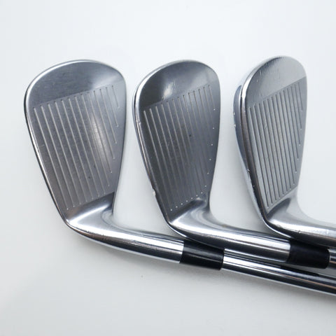 Used Mizuno MP-20 HMB Iron Set / 4 - PW / Stiff Flex
